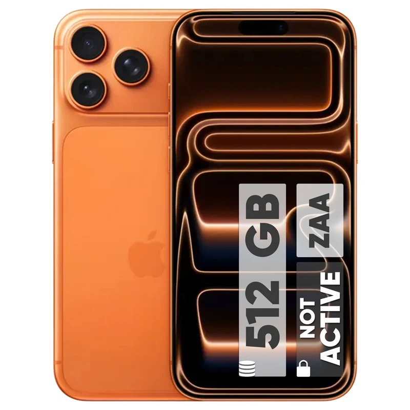 گوشی موبایل اپل مدل iPhone 17 Pro Max ZAA تک سیم کارت + eSim ظرفیت 512 گیگابایت و رم 12 گیگابایت - نات اکتیو - دارای 18 ماه گارانتی و ریجستر شده