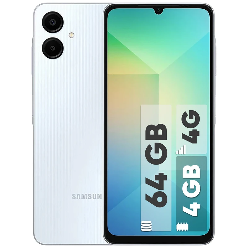 گوشی موبایل سامسونگ مدل Galaxy A06 دو سیم کارت ظرفیت 64 گیگابایت و رم 4 گیگابایت - چین