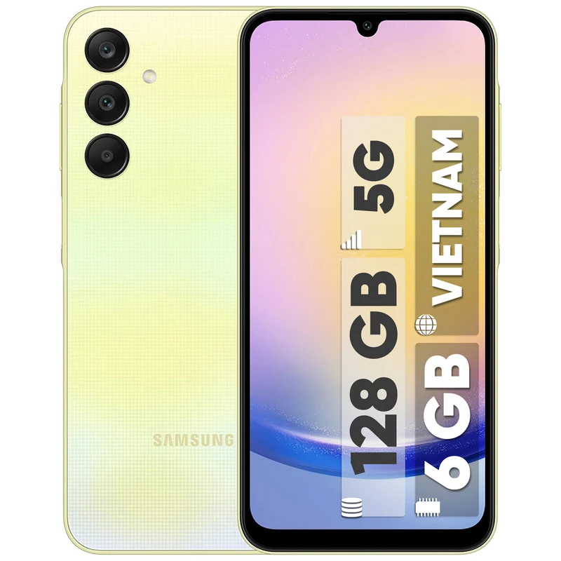 گوشی موبايل سامسونگ مدل Galaxy A25 5G ظرفیت 128 گیگابایت رم 6 گیگابایت - ویتنام - 18 ماه گارانتی شرکتی و ریجستر شده