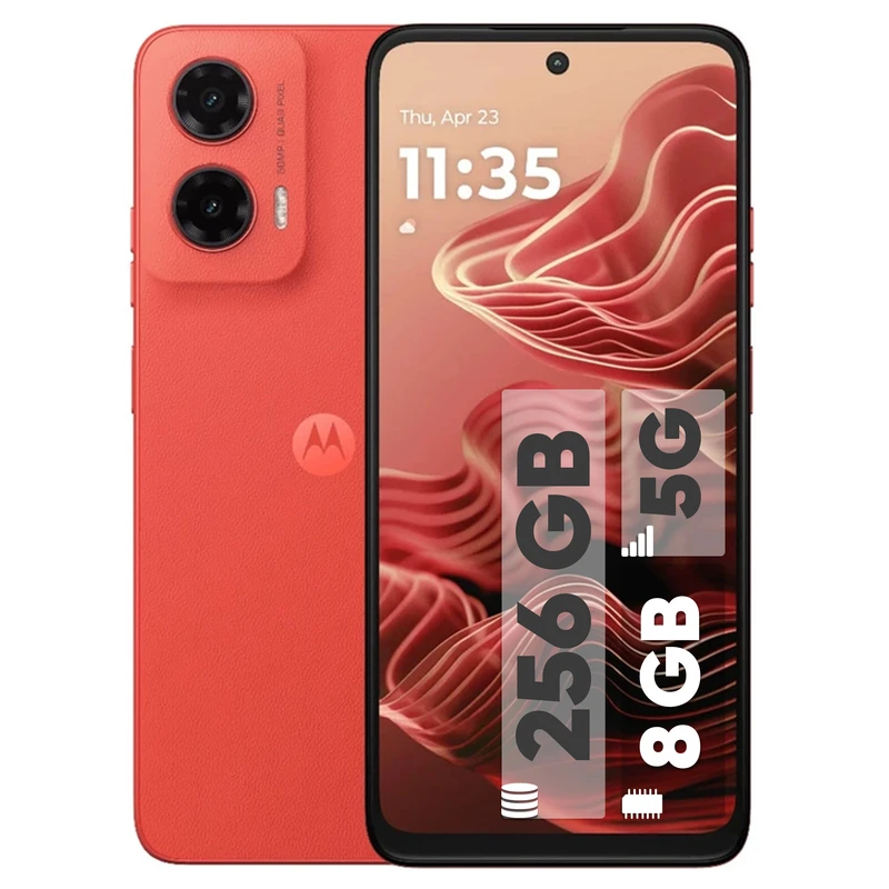 گوشی موبایل موتورولا مدل Moto G35 5g دو سیم کارت ظرفیت 256 گیگابایت و رم 8 گیگابایت - 18 ماه گارانتی شرکتی و ریجستر شده