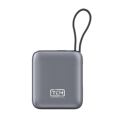 پاوربانک 22.5 وات تی سی اچ مدل Mini 1020 ظرفیت 10000 میلی‌آمپرساعت به همراه کابل تبدیل USB-C به لایتنینگ - گارانتی دارد