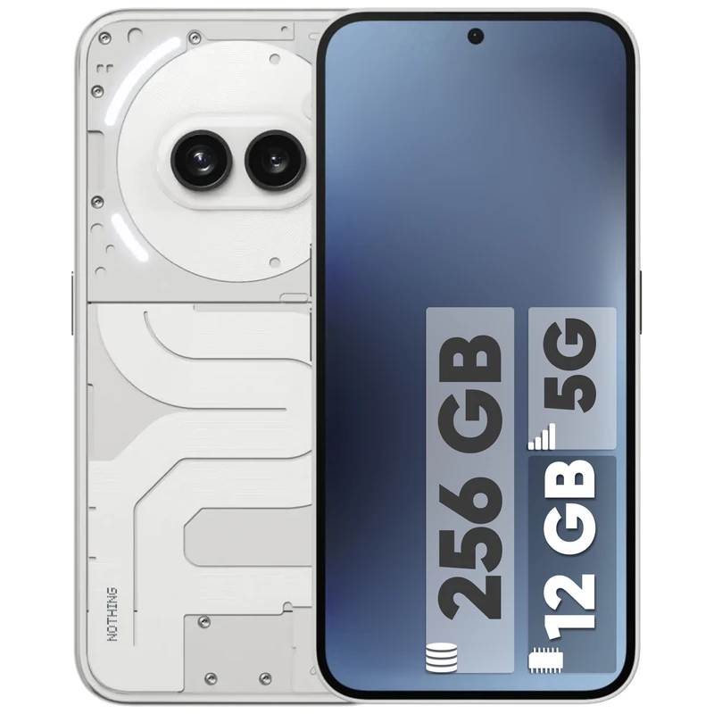 گوشی موبایل ناتینگ مدل Phone 2a دو سیم کارت ظرفیت 256 گیگابایت رم 12 گیگابایت - 18 ماه گارانتی شرکتی و ریجستر شده