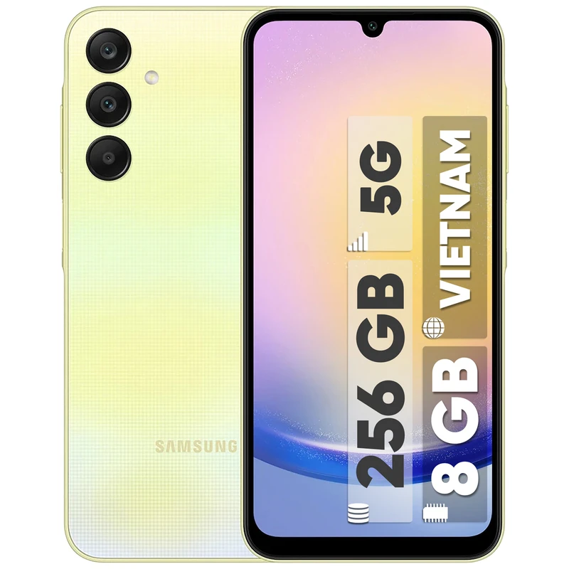 گوشی موبايل سامسونگ مدل Galaxy A25 5G ظرفیت 256 گیگابایت رم 8 گیگابایت - ویتنام -18 ماه گارانتی شرکتی و ریجستر شده