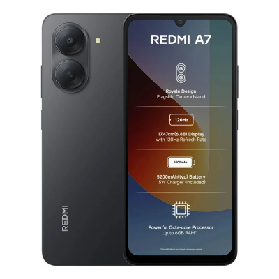گوشی موبایل شیائومی مدل Redmi A7 دو سیم کارت ظرفیت 64 گیگابایت و رم 3 گیگابایت - گلوبال - دارای 18 ماه گارانتی شرکتی و ریجستر شده