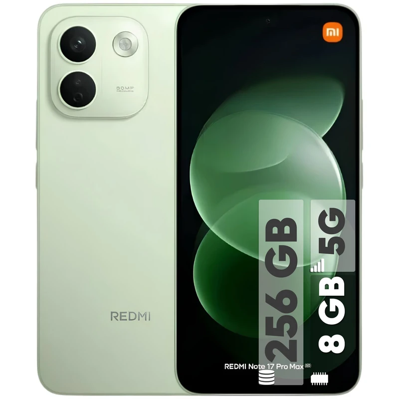 گوشی موبایل شیائومی مدل Redmi Note 17 Pro Max 5G دو سیم کارت ظرفیت 256 گیگابایت و رم 8 گیگابایت - گلوبال - دارای 18 ماه گارانتی شرکتی و ریجستر شده