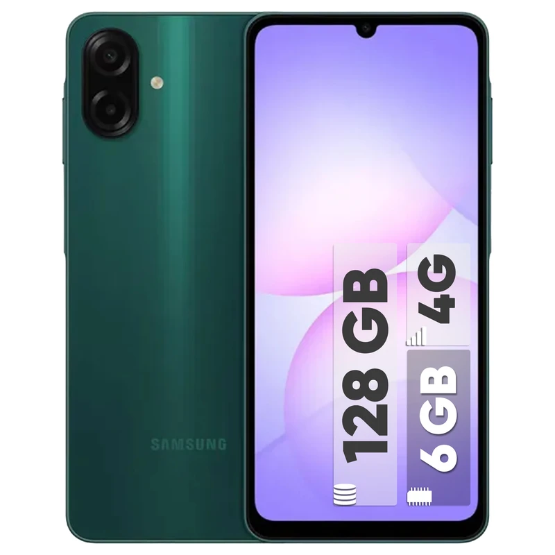 گوشی موبایل سامسونگ مدل Galaxy A07 دو سیم کارت ظرفیت 128 گیگابایت و رم 6 گیگابایت - چین - دارای 18 ماه گارانتی شرکتی و ریجستر شده